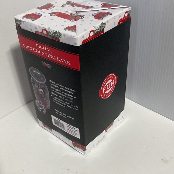 Digital Coin Counting Bank LCD Display Mason Jar Design - Picture 6 of 9